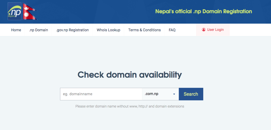 domain registration in nepal